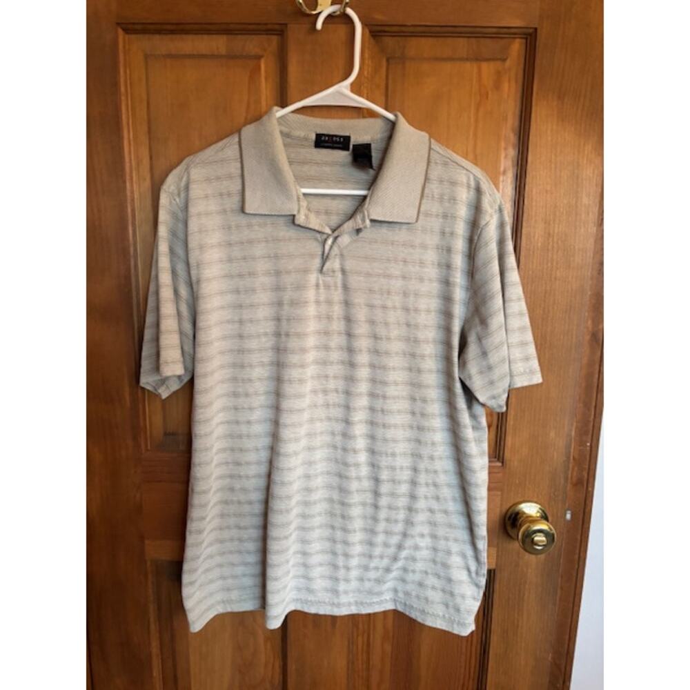 Men’s Axcess Short Sleeve Shirt Cream Size Large